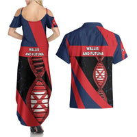 Wallis And Futuna Is In My DNA Couples Matching Summer Maxi Dress and Hawaiian Shirt - Polynesian Pride