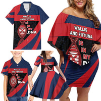 Wallis And Futuna Is In My DNA Family Matching Off Shoulder Short Dress and Hawaiian Shirt DT05 - Polynesian Pride