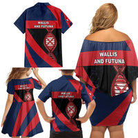 Wallis And Futuna Is In My DNA Family Matching Off Shoulder Short Dress and Hawaiian Shirt DT05 - Polynesian Pride