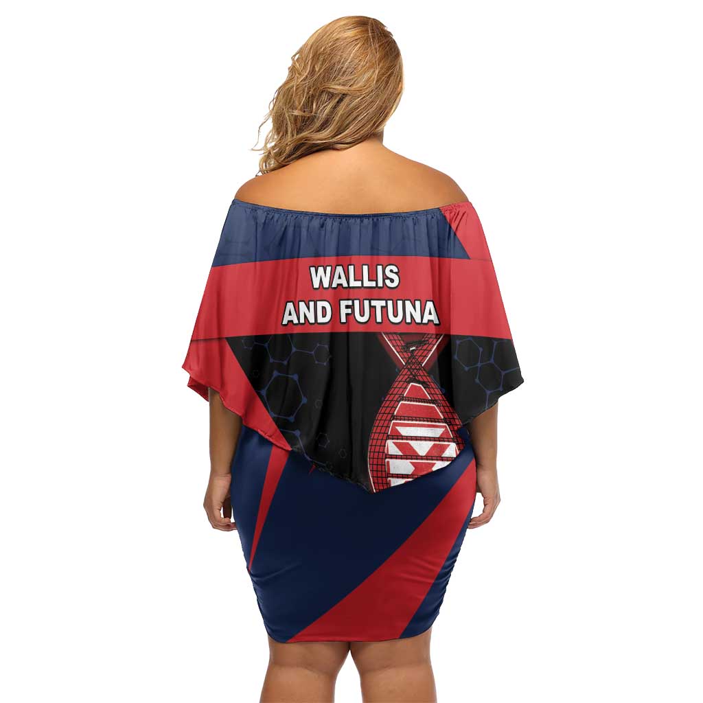 Wallis And Futuna Is In My DNA Family Matching Off Shoulder Short Dress and Hawaiian Shirt DT05 - Polynesian Pride