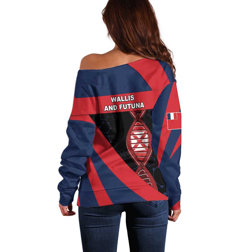 Wallis And Futuna Is In My DNA Off Shoulder Sweater - Polynesian Pride