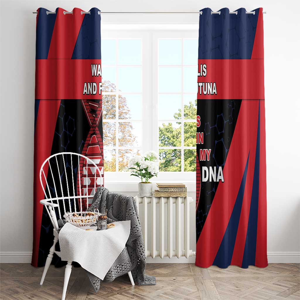 Wallis And Futuna Is In My DNA Window Curtain - Polynesian Pride
