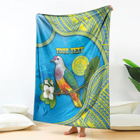 Personalised Palau Biib Bird Blanket Rur Flower And Rock Islands Patterns