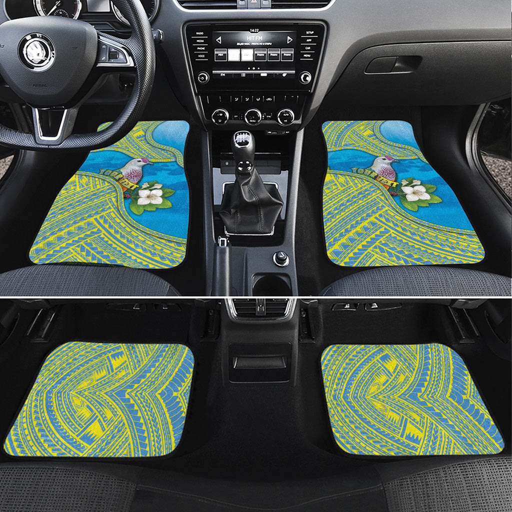 Personalised Palau Biib Bird Car Mats Rur Flower And Rock Islands Patterns