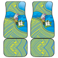 Personalised Palau Biib Bird Car Mats Rur Flower And Rock Islands Patterns