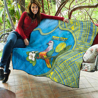 Personalised Palau Biib Bird Quilt Rur Flower And Rock Islands Patterns