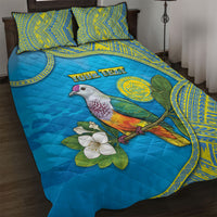 Personalised Palau Biib Bird Quilt Bed Set Rur Flower And Rock Islands Patterns
