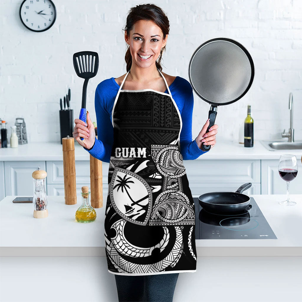 Guam Liberation Day Apron Black White Latte Stone Tribal Patterns