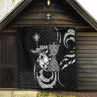 Guam Liberation Day Quilt Black White Latte Stone Tribal Patterns