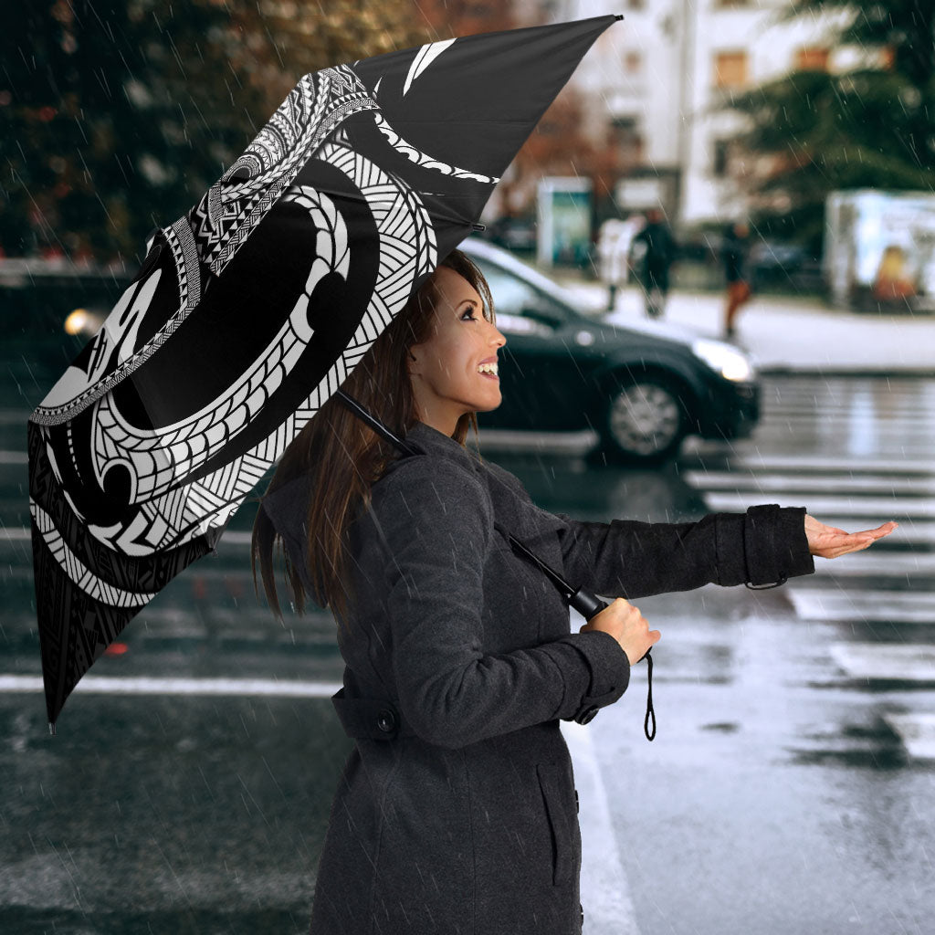 Guam Liberation Day Umbrella Black White Latte Stone Tribal Patterns