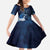 New Zealand Matariki Family Matching Off Shoulder Maxi Dress and Hawaiian Shirt Maori Tui Bird Blue Galaxy
