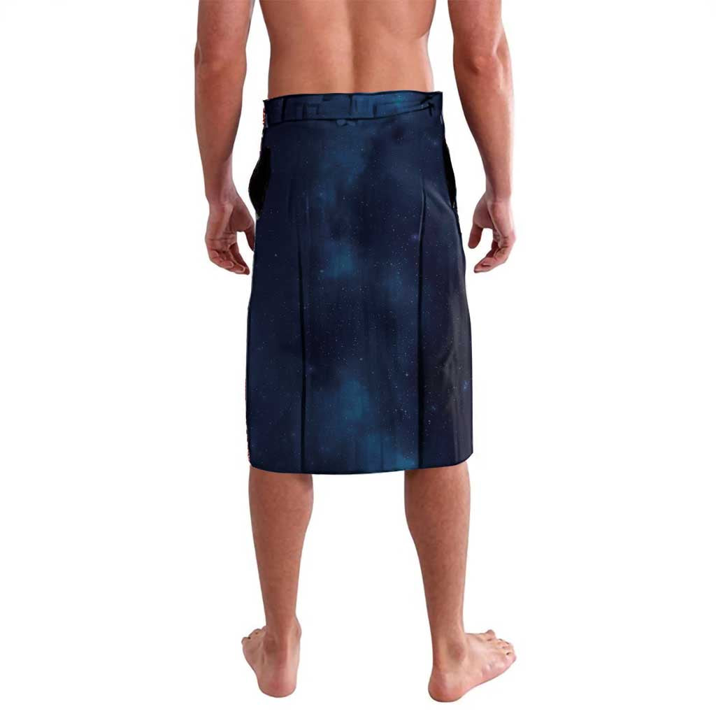 New Zealand Matariki Lavalava Maori Tui Bird Blue Galaxy
