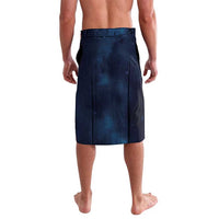 New Zealand Matariki Lavalava Maori Tui Bird Blue Galaxy