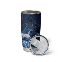 New Zealand Matariki Tumbler Cup Maori Tui Bird Blue Galaxy