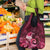 New Zealand Matariki Grocery Bag Maori Tui Bird Magenta Galaxy