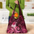 New Zealand Matariki Grocery Bag Maori Tui Bird Magenta Galaxy
