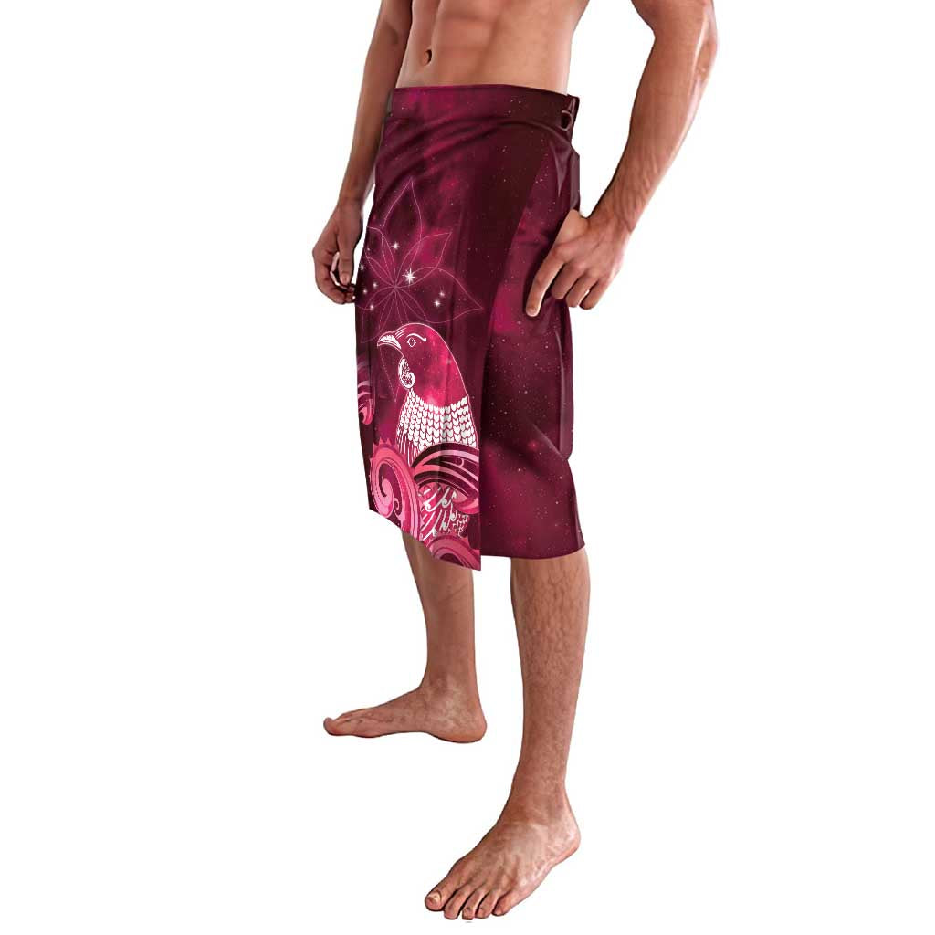 New Zealand Matariki Lavalava Maori Tui Bird Magenta Galaxy