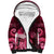 New Zealand Matariki Sherpa Hoodie Maori Tui Bird Magenta Galaxy