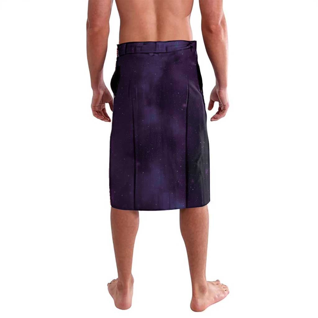 New Zealand Matariki Lavalava Maori Tui Bird Purple Galaxy