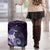 New Zealand Matariki Luggage Cover Maori Tui Bird Purple Galaxy