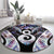 New Zealand Aotearoa Round Carpet Pikorua Single Twist Pink Paua Shell