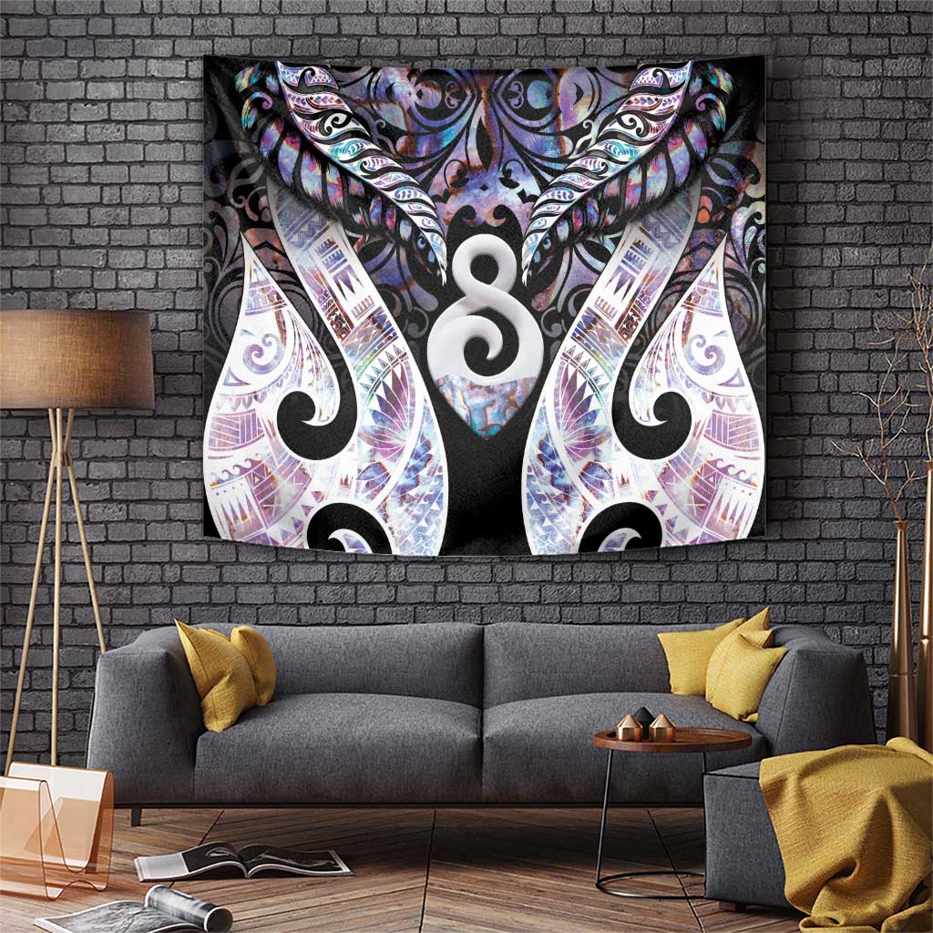 New Zealand Aotearoa Tapestry Pikorua Single Twist Pink Paua Shell DT05 Pink - Polynesian Pride