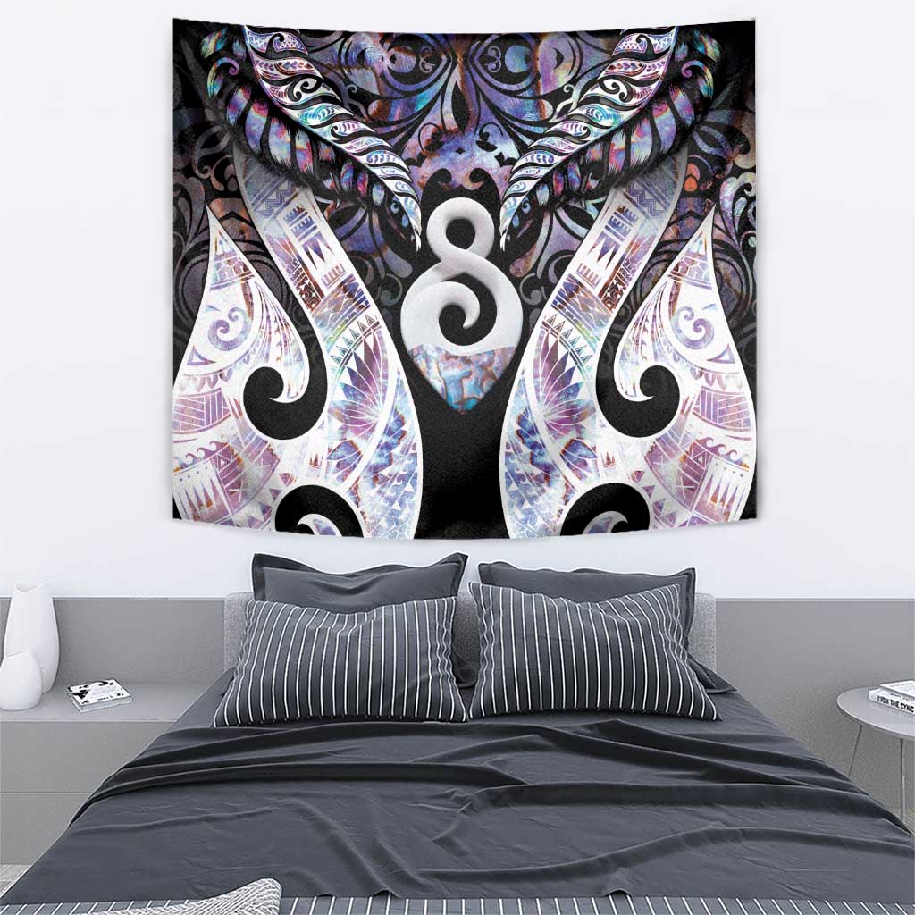 New Zealand Aotearoa Tapestry Pikorua Single Twist Pink Paua Shell DT05 - Polynesian Pride