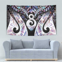 New Zealand Aotearoa Tapestry Pikorua Single Twist Pink Paua Shell DT05 - Polynesian Pride
