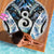 New Zealand Aotearoa Beach Blanket Pikorua Single Twist Green Paua Shell