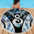 New Zealand Aotearoa Beach Blanket Pikorua Single Twist Green Paua Shell