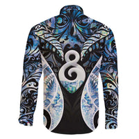 New Zealand Aotearoa Family Matching Mermaid Dress and Hawaiian Shirt Pikorua Single Twist Green Paua Shell DT05 - Polynesian Pride