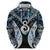 New Zealand Aotearoa Hoodie Pikorua Single Twist Green Paua Shell