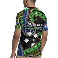 South Sea Islanders And Fiji Rugby Jersey Fijian Coat Of Arms And Southern Cross DT05 - Polynesian Pride