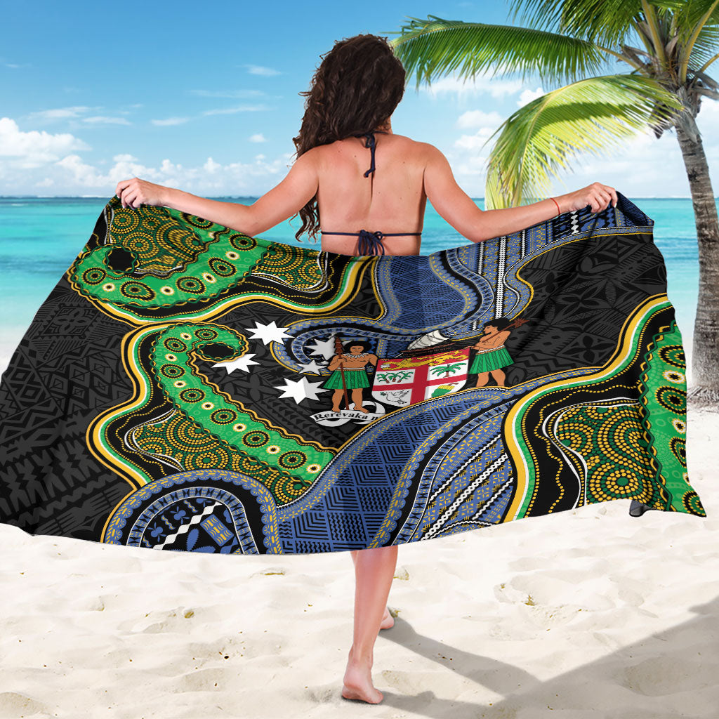 South Sea Islanders And Fiji Sarong Fijian Coat Of Arms And Southern Cross DT05 - Polynesian Pride