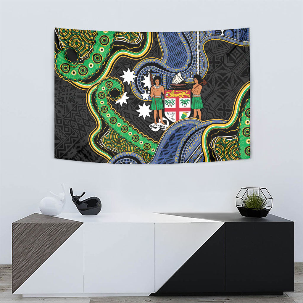 South Sea Islanders And Fiji Tapestry Fijian Coat Of Arms And Southern Cross DT05 - Polynesian Pride