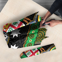South Sea Islanders And Fiji Umbrella Fijian Coat Of Arms And Southern Cross DT05 - Polynesian Pride
