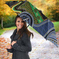 South Sea Islanders And Fiji Umbrella Fijian Coat Of Arms And Southern Cross DT05 - Polynesian Pride