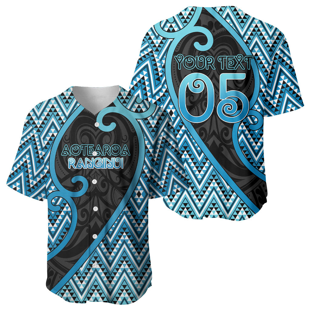 Custom Aotearoa Atua Ranginui Baseball Jersey Maori Sky Father Koru Patterns DT05 - Polynesian Pride