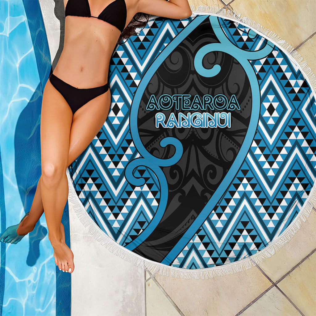 Aotearoa Atua Ranginui Beach Blanket Maori Sky Father Koru Patterns DT05 - Polynesian Pride