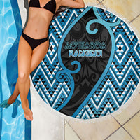 Aotearoa Atua Ranginui Beach Blanket Maori Sky Father Koru Patterns DT05 - Polynesian Pride