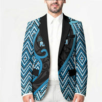 Custom Aotearoa Atua Ranginui Blazer Maori Sky Father Koru Patterns DT05 - Polynesian Pride