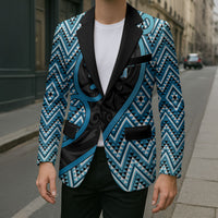 Custom Aotearoa Atua Ranginui Blazer Maori Sky Father Koru Patterns DT05 - Polynesian Pride