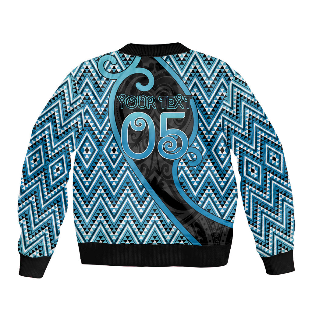 Custom Aotearoa Atua Ranginui Bomber Jacket Maori Sky Father Koru Patterns DT05 - Polynesian Pride
