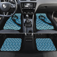 Custom Aotearoa Atua Ranginui Car Mats Maori Sky Father Koru Patterns DT05 Set 4pcs Blue - Polynesian Pride