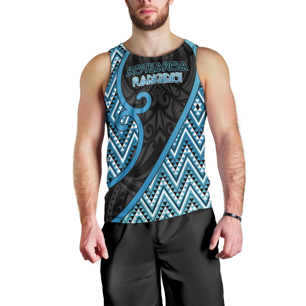Custom Aotearoa Atua Ranginui Men Tank Top Maori Sky Father Koru Patterns DT05 - Polynesian Pride