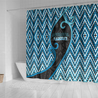 Aotearoa Atua Ranginui Shower Curtain Maori Sky Father Koru Patterns DT05 - Polynesian Pride