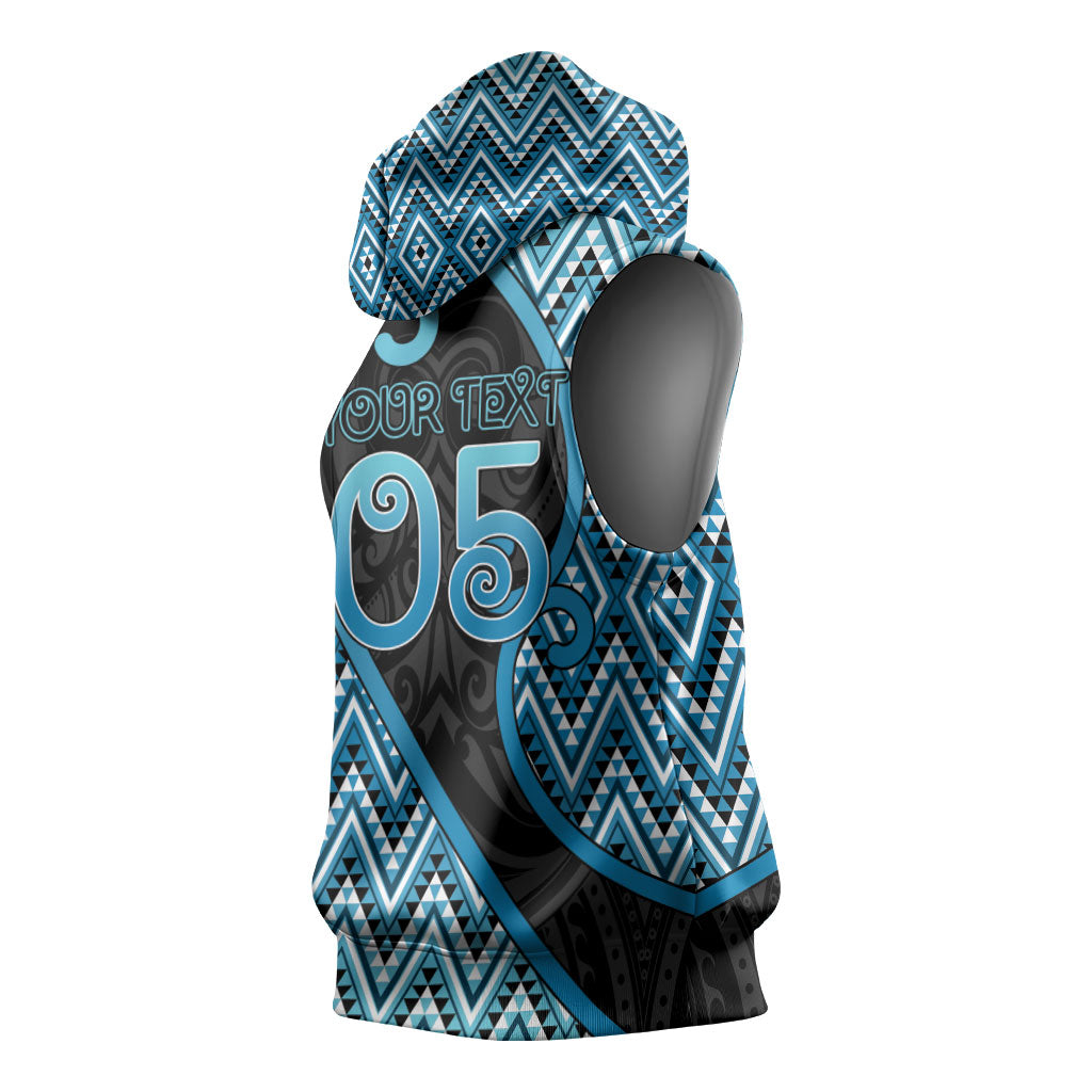 Custom Aotearoa Atua Ranginui Sleeveless Hoodie Maori Sky Father Koru Patterns DT05 - Polynesian Pride
