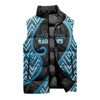 Custom Aotearoa Atua Ranginui Sleeveless Puffer Jacket Maori Sky Father Koru Patterns DT05 - Polynesian Pride