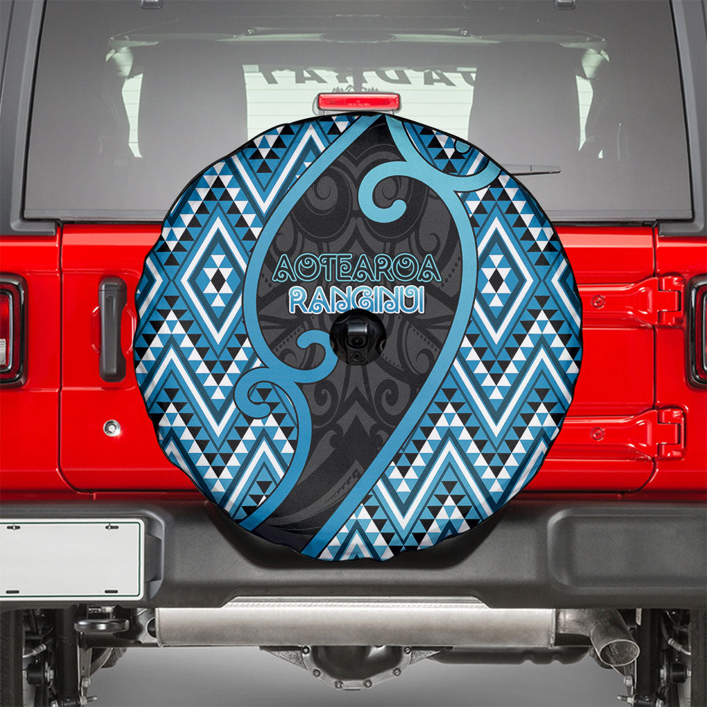 Aotearoa Atua Ranginui Spare Tire Cover Maori Sky Father Koru Patterns DT05 - Polynesian Pride