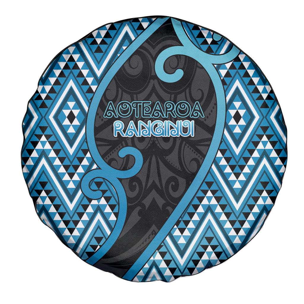 Aotearoa Atua Ranginui Spare Tire Cover Maori Sky Father Koru Patterns DT05 - Polynesian Pride